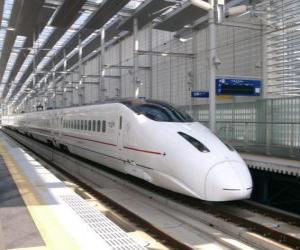 yapboz Tren Japonya yüksek hızlı demiryolu hattı (Shinkansen) işletilen